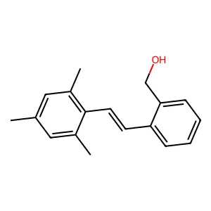 [2-(2-Mesitylvinyl)phenyl]methanol structure