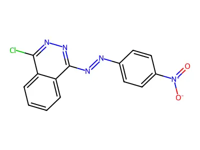 Phthalazine, 1-chloro-4-[2-(4-nitrophenyl)diazenyl]- structure
