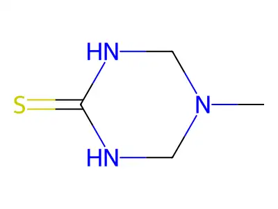 tetrahydro-5-methyl-1,3,5-triazine-2(1H)-thione structure