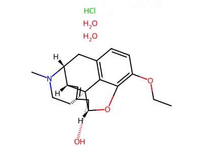 Ethylmorphine Hydrochloride, Dihydrate, (5alpha,6alpha)- structure