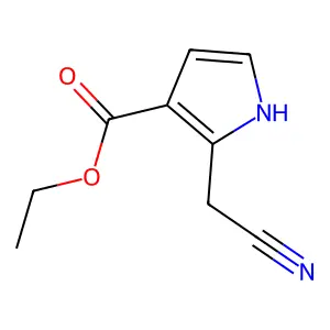 ethyl 2-(cyanomethyl)-1H-pyrrole-3-carboxylate structure