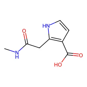 2-[2-(methylamino)-2-oxoethyl]-1H-pyrrole-3-carboxylic acid structure
