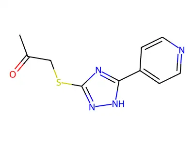 Pyridine, 4-(3-acetonylthio)-5-(4H-(1,2,4-triazolyl))- structure
