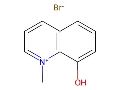 Quinolinium, 8-hydroxy-1-methyl-, bromide structure