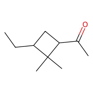 3-乙基-2,2-二甲基环丁基甲基酮(E) structure