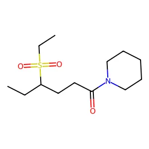 4-(Ethanesulfonyl)-1-(piperidin-1-yl)hexan-1-one structure