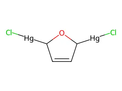 Mercury, 2,5-furylidenebis(chloro- structure