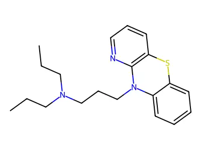 10H-Pyrido(3,2-b)(1,4)benzothiazine, 10-(3-(dipropylamino)propyl)- structure
