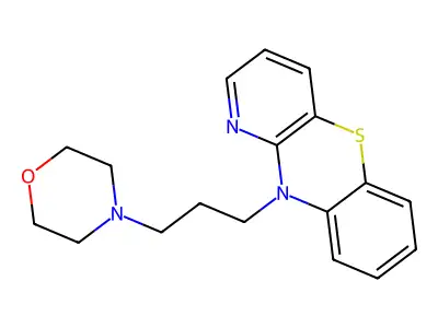 10H-Pyrido(3,2-b)(1,4)benzothiazine, 10-(3-morpholinopropyl)- structure