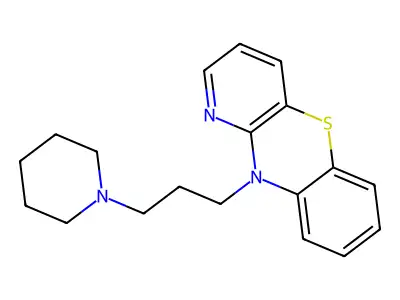 10H-Pyrido(3,2-b)(1,4)benzothiazine, 10-(3-piperidinopropyl)- structure