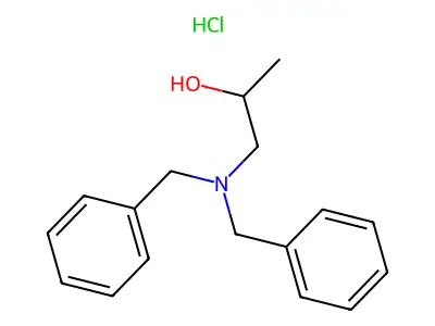 2-Propanol, (1-dibenzylamino)-, hydrochloride structure