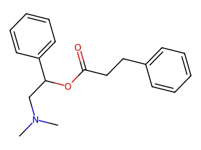 2-(Dimethylamino)-1-phenylethyl 3-phenylpropanoate structure