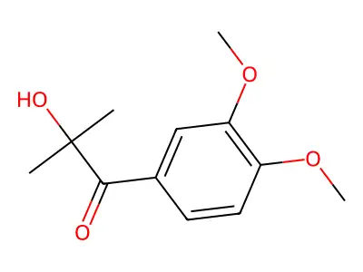Propiophenone, 3',4'-dimethoxy-2-hydroxy-2-methyl- structure
