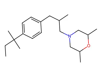2,6-二甲基-4-(2-甲基-3-(4-(2-甲基丁-2-基)苯基)丙基)吗啉 structure