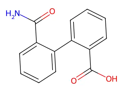 2-(2-carbamoylphenyl)benzoic Acid structure