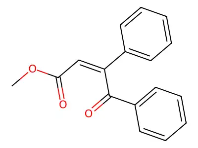 Methyl 4-oxo-3,4-diphenylbut-2-enoate structure