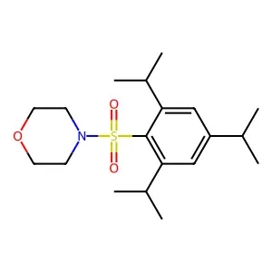 4-{[2,4,6-Tris(methylethyl)phenyl]sulfonyl}morpholine structure
