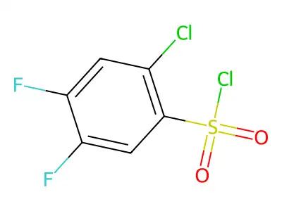 2-Chloro-4,5-difluorobenzenesulfonyl chloride structure