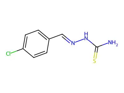 4-Chlorobenzaldehyde thiosemicarbazone structure