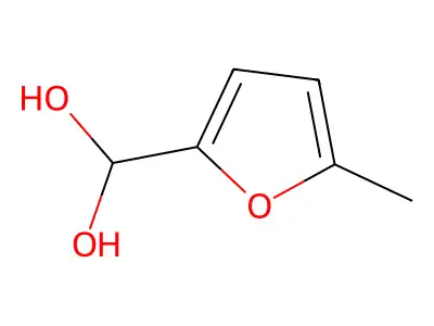 Methanediol, (5-methyl-2-furanyl)- structure
