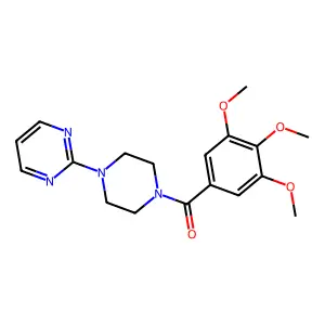 Ketone, 4-(2-pyrimidyl)piperazinyl 3,4,5-trimethoxyphenyl structure