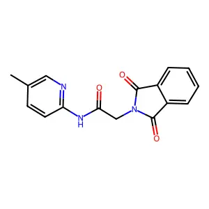 2-(1,3-dioxoisoindol-2-yl)-N-(5-methylpyridin-2-yl)acetamide structure