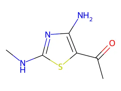 1-[4-Amino-2-(methylamino)-1,3-thiazol-5-yl]ethanone structure