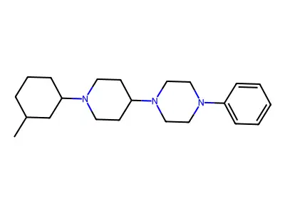 1-[1-(3-Methylcyclohexyl)piperidin-4-yl]-4-phenylpiperazine structure