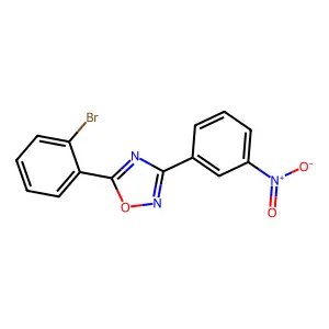 5-(2-Bromophenyl)-3-(3-nitrophenyl)-1,2,4-oxadiazole structure