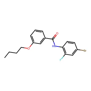 N-(4-bromo-2-fluorophenyl)-3-butoxybenzamide structure