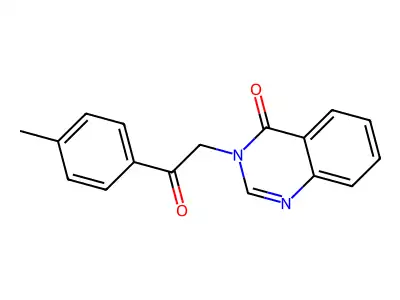 3-[2-(4-methylphenyl)-2-oxoethyl]-4(3H)-quinazolinone structure