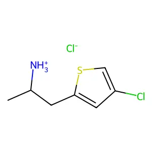 1-(4-Chlorothiophen-2-yl)propan-2-amine--hydrogen chloride (1/1) structure