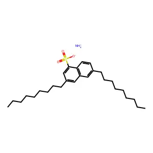 Naphthalenesulfonic acid, dinonyl-, ammonium salt (1:1) structure