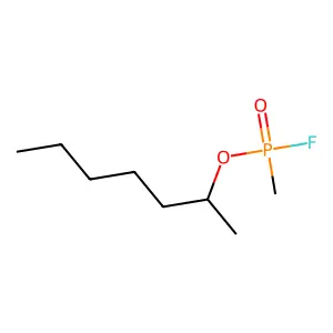 2-Heptyl methylphosphonofluoridate structure