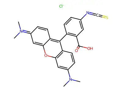 Rhodamine B, tetramethyl-, isothiocyanate structure