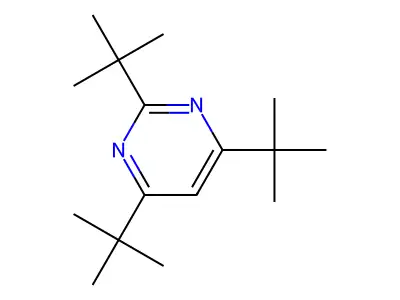 2,4,6-三叔丁基嘧啶 structure