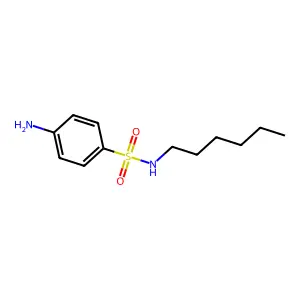 4-氨基-N-己基苯磺酰胺 structure