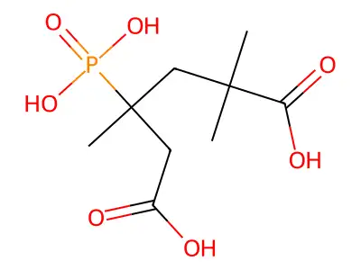 2,2,4-Trimethyl-4-phosphonoadipic acid structure