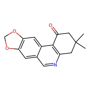 3,4-Dihydro-3,3-dimethyl[1,3]dioxolo[4,5-j]phenanthridin-1(2H)-one structure