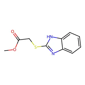 methyl 2-(1H-benzimidazol-2-ylsulfanyl)acetate structure