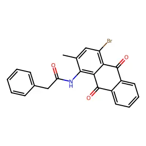 Benzeneacetamide, N-(4-bromo-9,10-dihydro-2-methyl-9,10-dioxo-1-anthracenyl)- structure