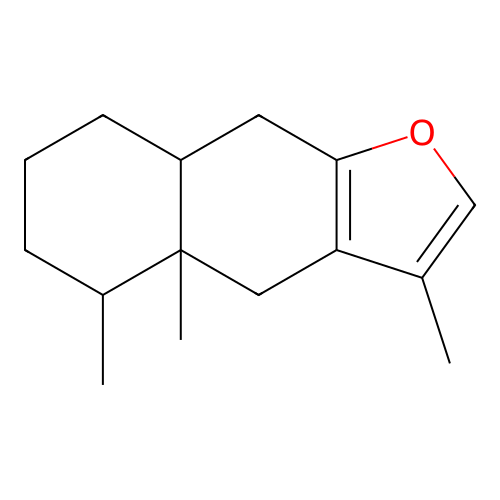 3,4a,5-trimethyl-5,6,7,8,8a,9-hexahydro-4H-benzo[][1]benzouran structure