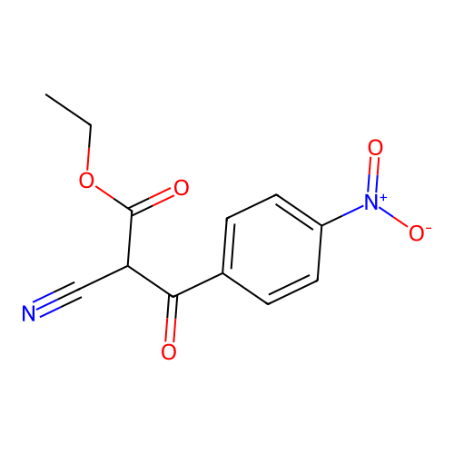 Ethyl 2-cyano-3-(4-nitrophenyl)-3-oxopropanoate structure