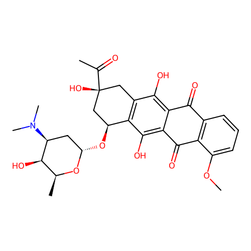 N,N-Dimethyldaunorubicin structure