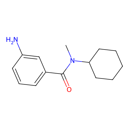 3-amino-N-cyclohexyl-N-methylbenzamide structure