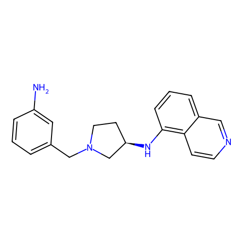 (R)-N-(1-(3-Aminobenzyl)pyrrolidin-3-yl)isoquinolin-5-amine structure