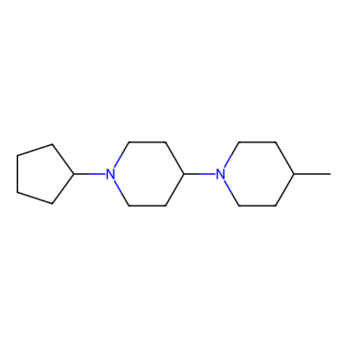 1-Cyclopentyl-4-(4-methylpiperidin-1-yl)piperidine structure
