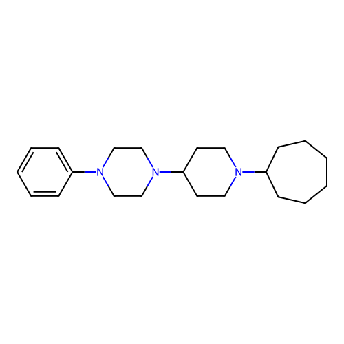 1-(1-Cycloheptylpiperidin-4-yl)-4-phenylpiperazine structure