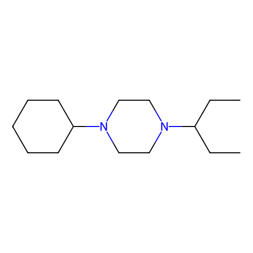 1-Cyclohexyl-4-(pentan-3-yl)piperazine structure