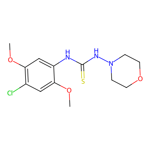 1-(4-Chloro-2,5-dimethoxyphenyl)-3-morpholin-4-ylthiourea structure